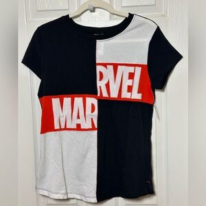 Marvel Women's Color Block Tee - Black, White, Red